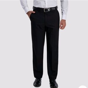 Haggar H26 Men's Premium Stretch Classic Fit Dress Pants - Black 44 x 30